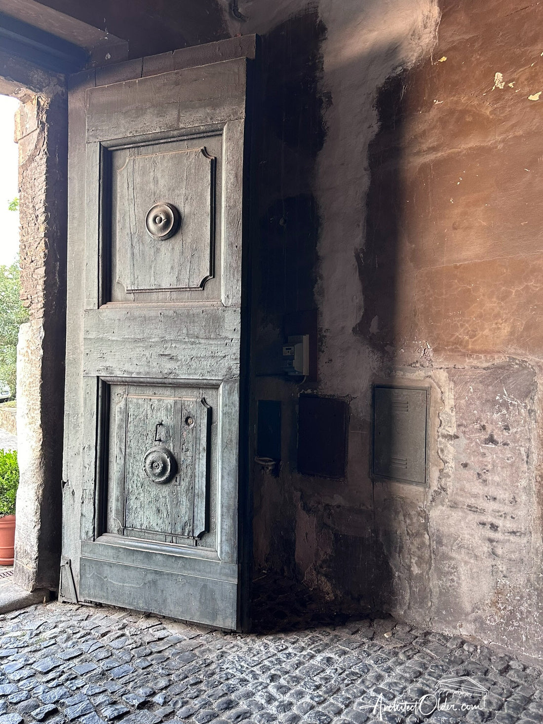 Beautiful doors at Santi Quattro Coronati