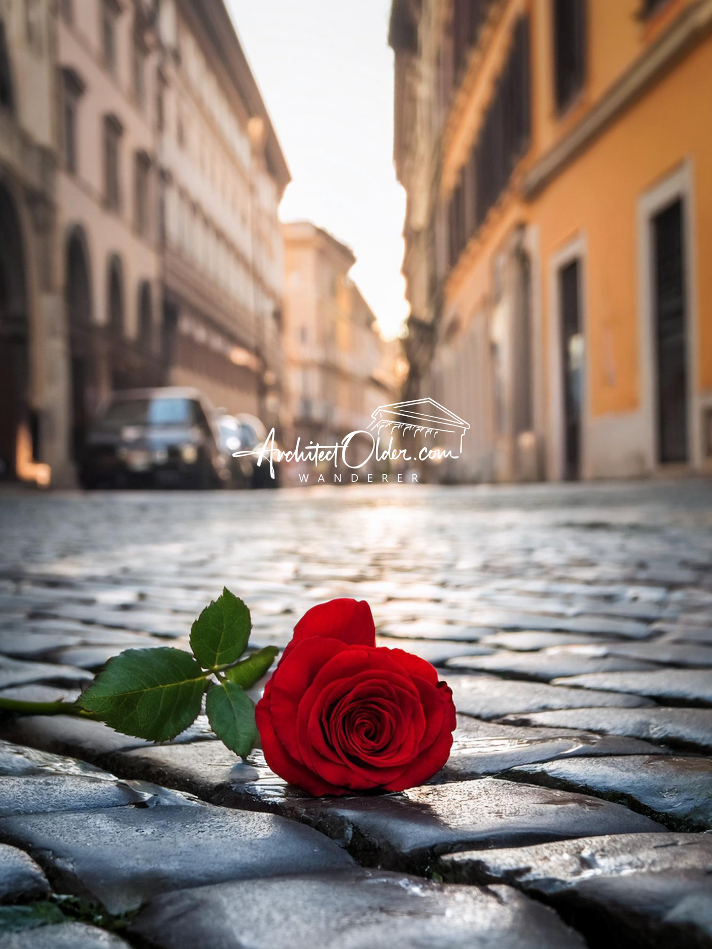 Rose on a Roman Street